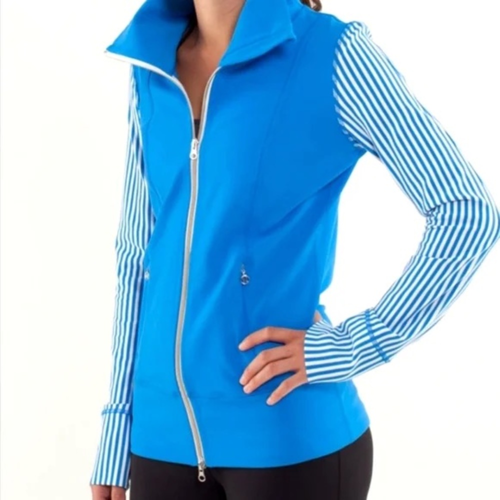 Lululemon Blue Zip Up Jacket | Size 12 | Athletic Training Layer